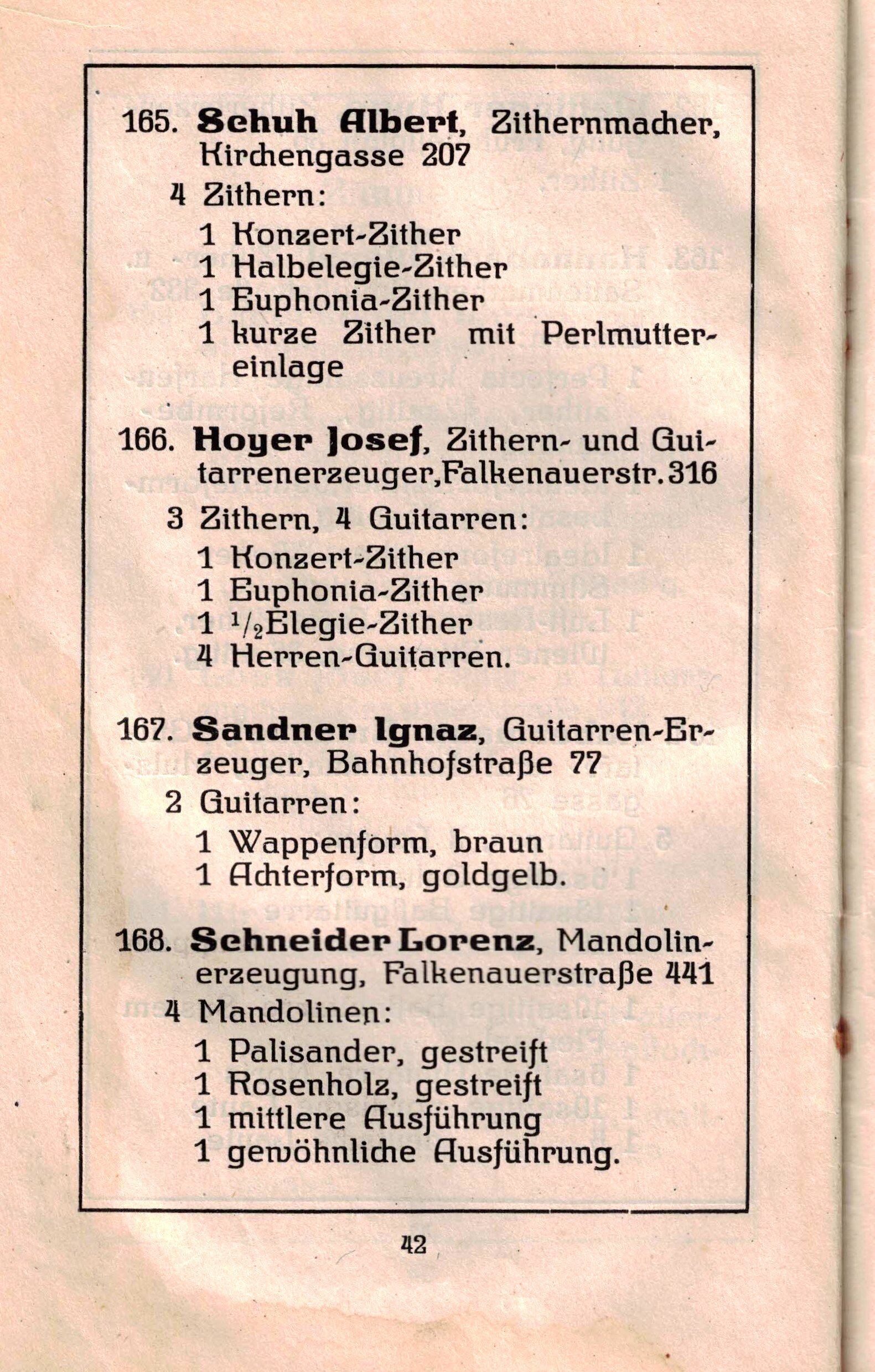 Auf Seite 42 findet sich der Eintrag von Josef Hoyer im Ausstellungskatalog von 1921